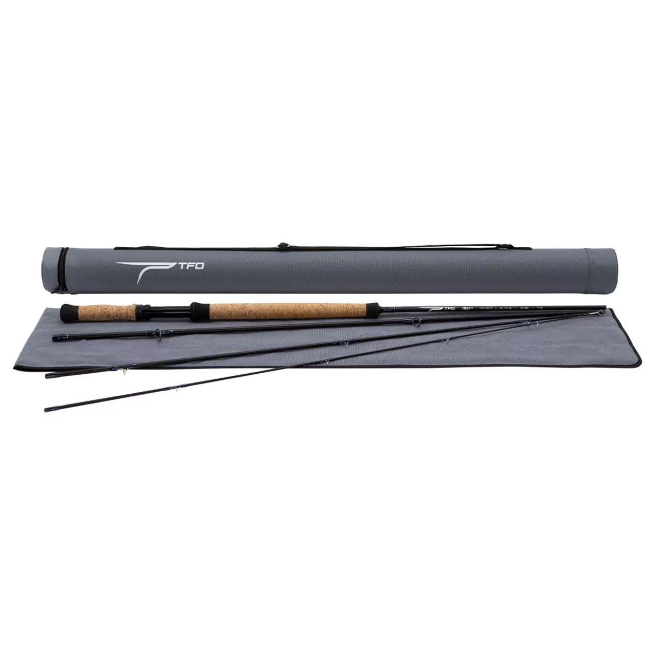 Temple Fork Outfitters Pro III Two-Hand Fly Rod with included rod tube and sock