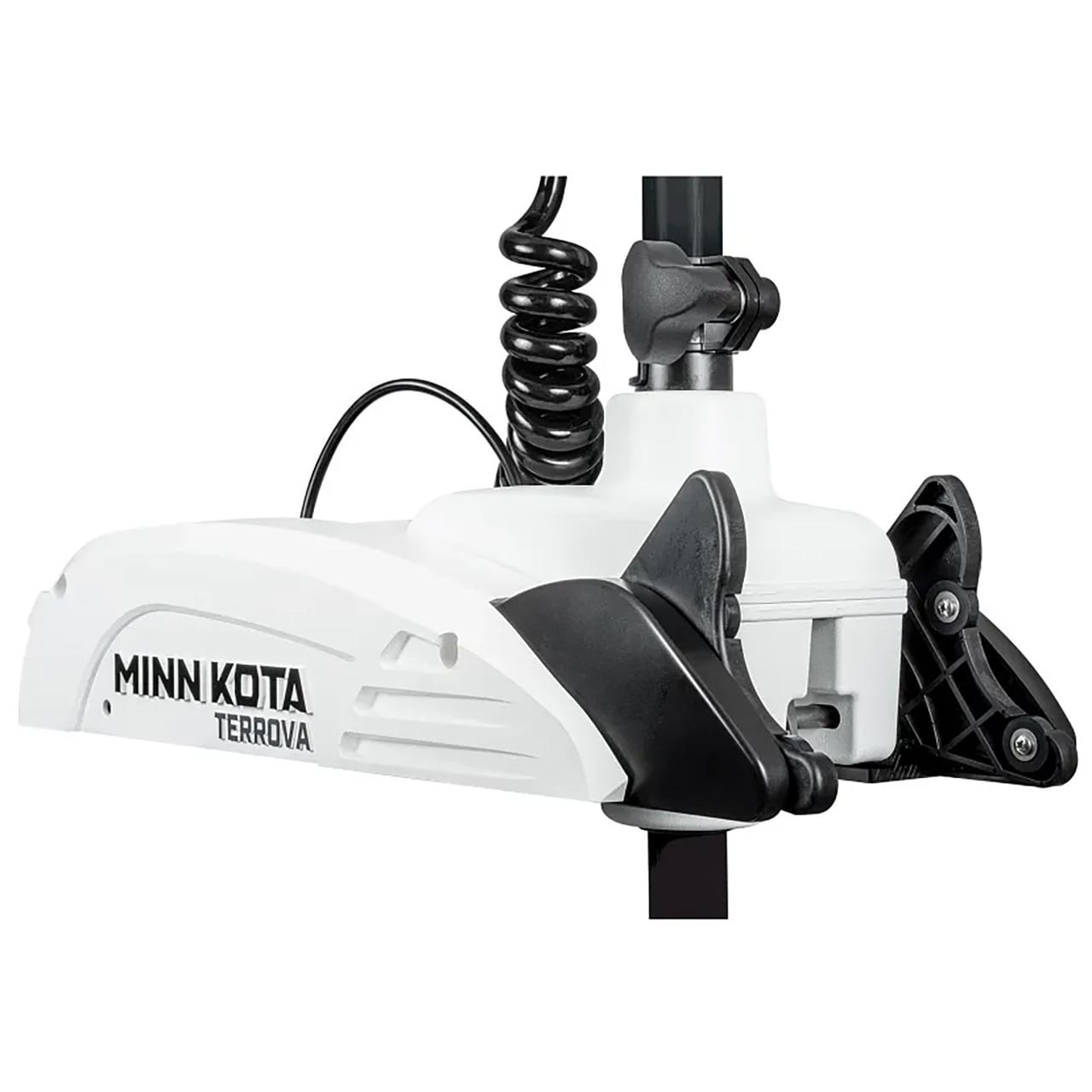 Minn Kota Riptide Terrova 2 Kayak Trolling Motor close up of steering housing