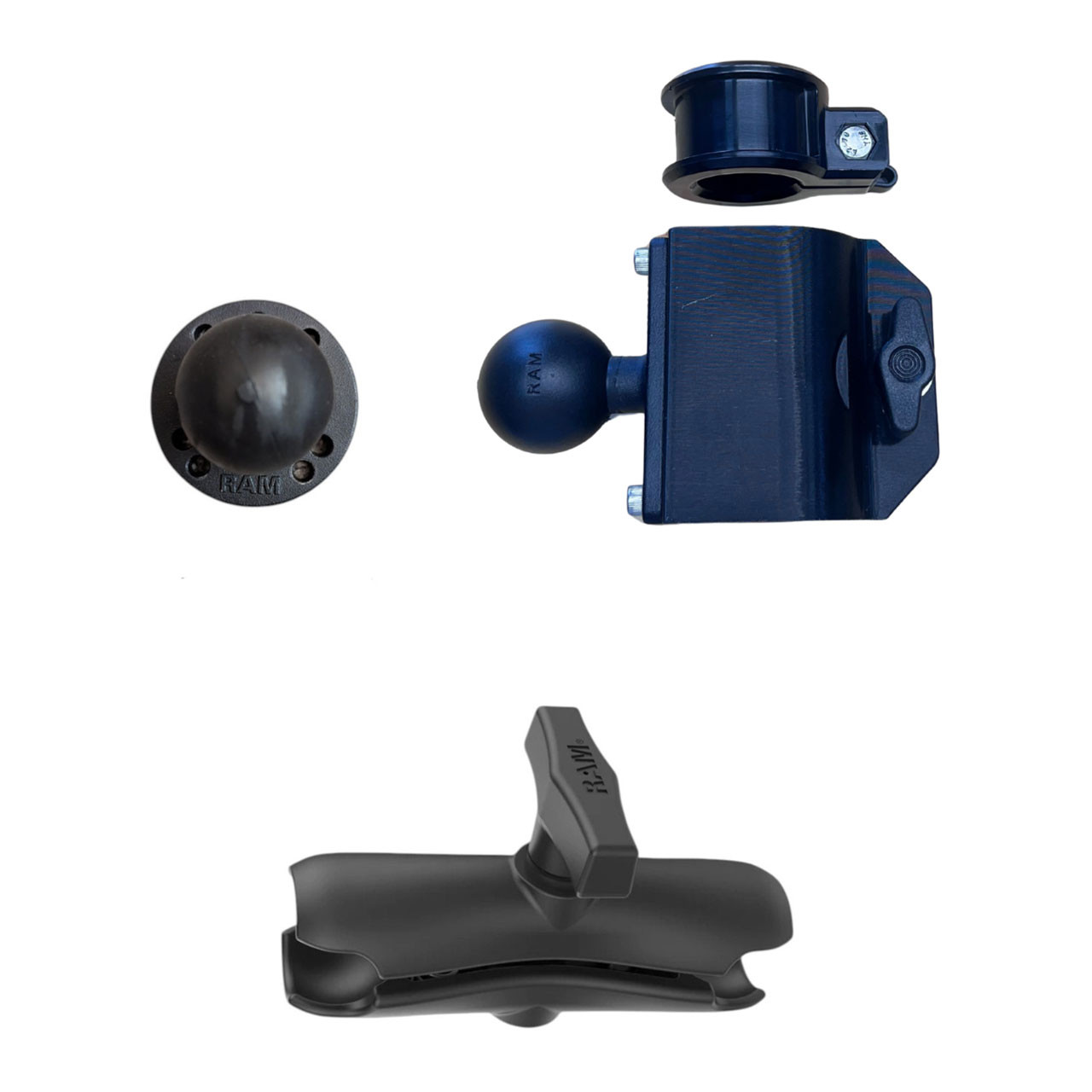 Summit Transducer Pole Boat Mount 1 1/2 in. Ball with Round Base; 6 in. Arm model