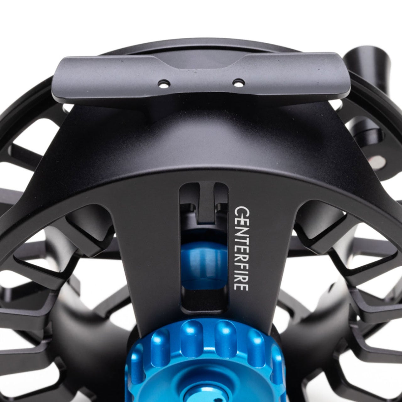Lamson Centerfire Fly Reel color Eclipse top view of frame