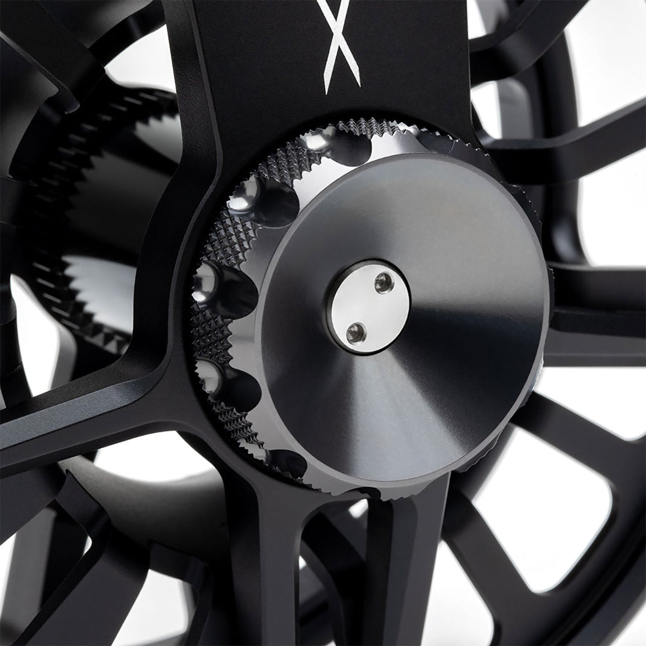 Lamson Arx II Fly Reel close up of drag knob