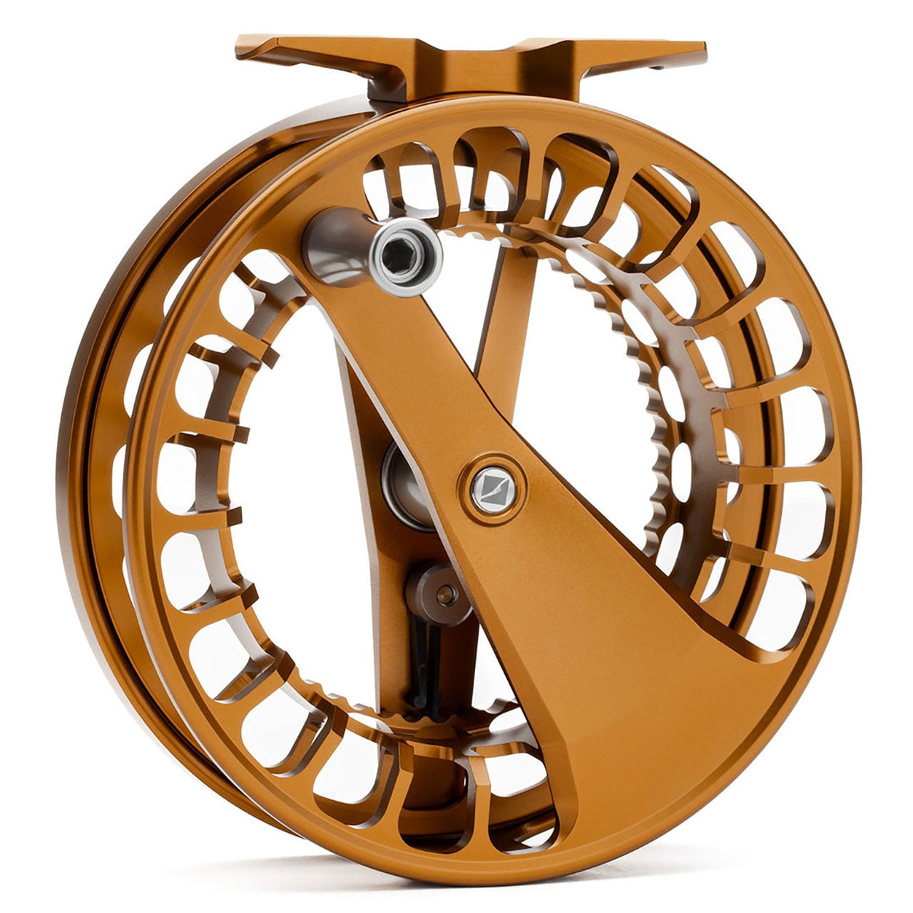 Lamson Purist II Fly Reel color Whiskey back view