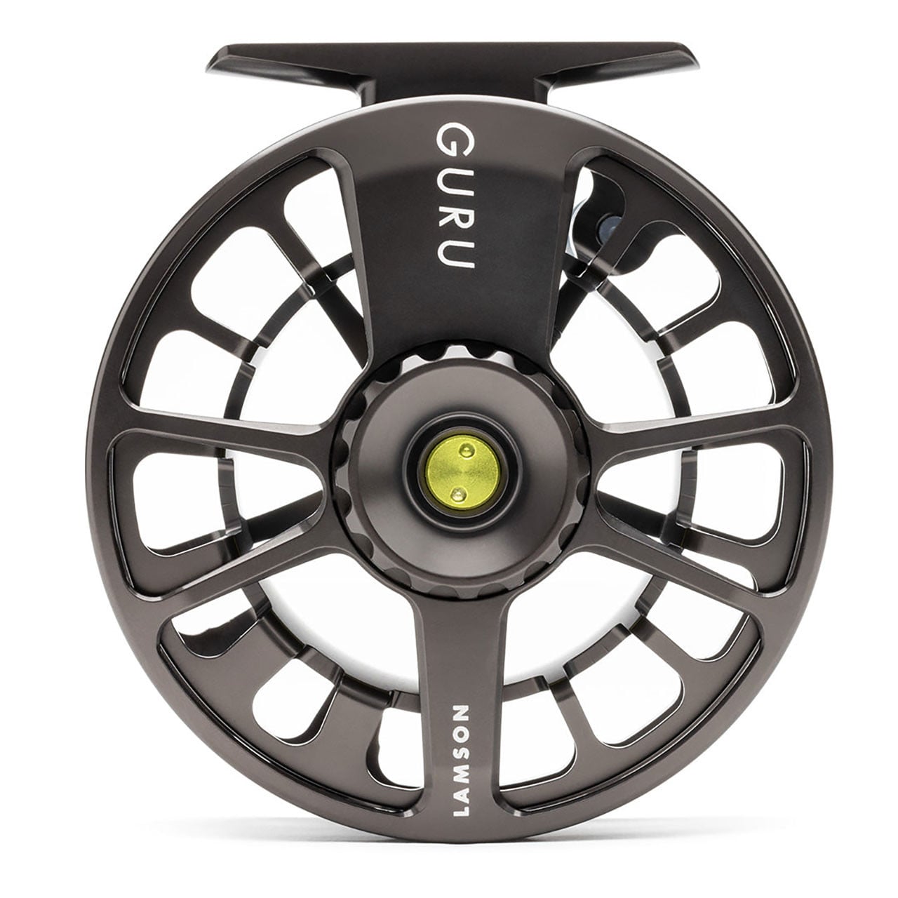 Lamson Guru X Fly Reel 2-Pack color Halo front view of reel