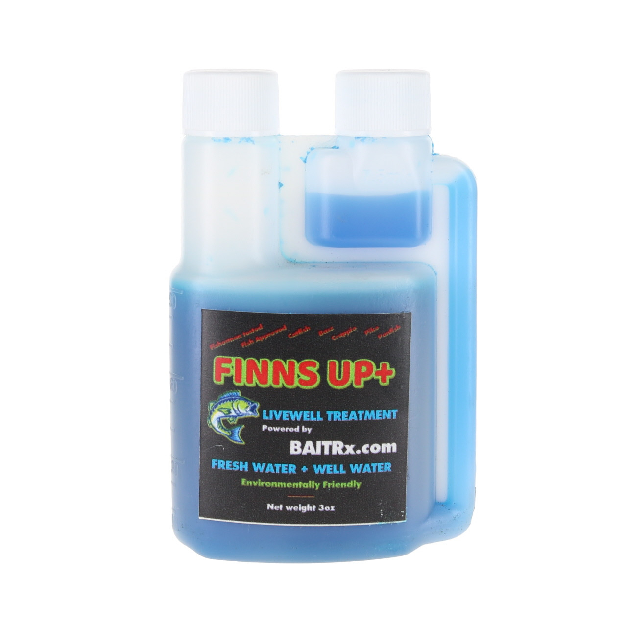 BaitRX FinnsUp Plus Freshwater Liquid 3 oz. size