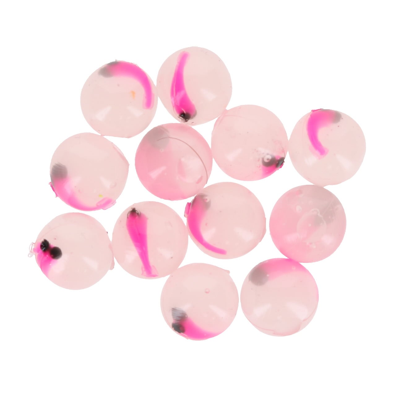 Cleardrift Super Natural Soft Beads color Washed Out/Hot Pink Dot