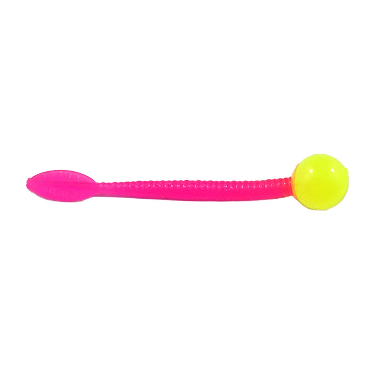 Cleardrift Egg Tails Soft Bait color Chartreuse / Hot Pink Tail