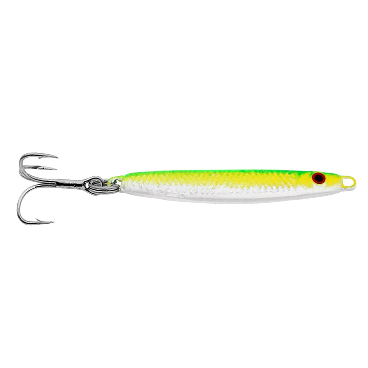 Gibbs Minnow Spoon color Green Yellow White