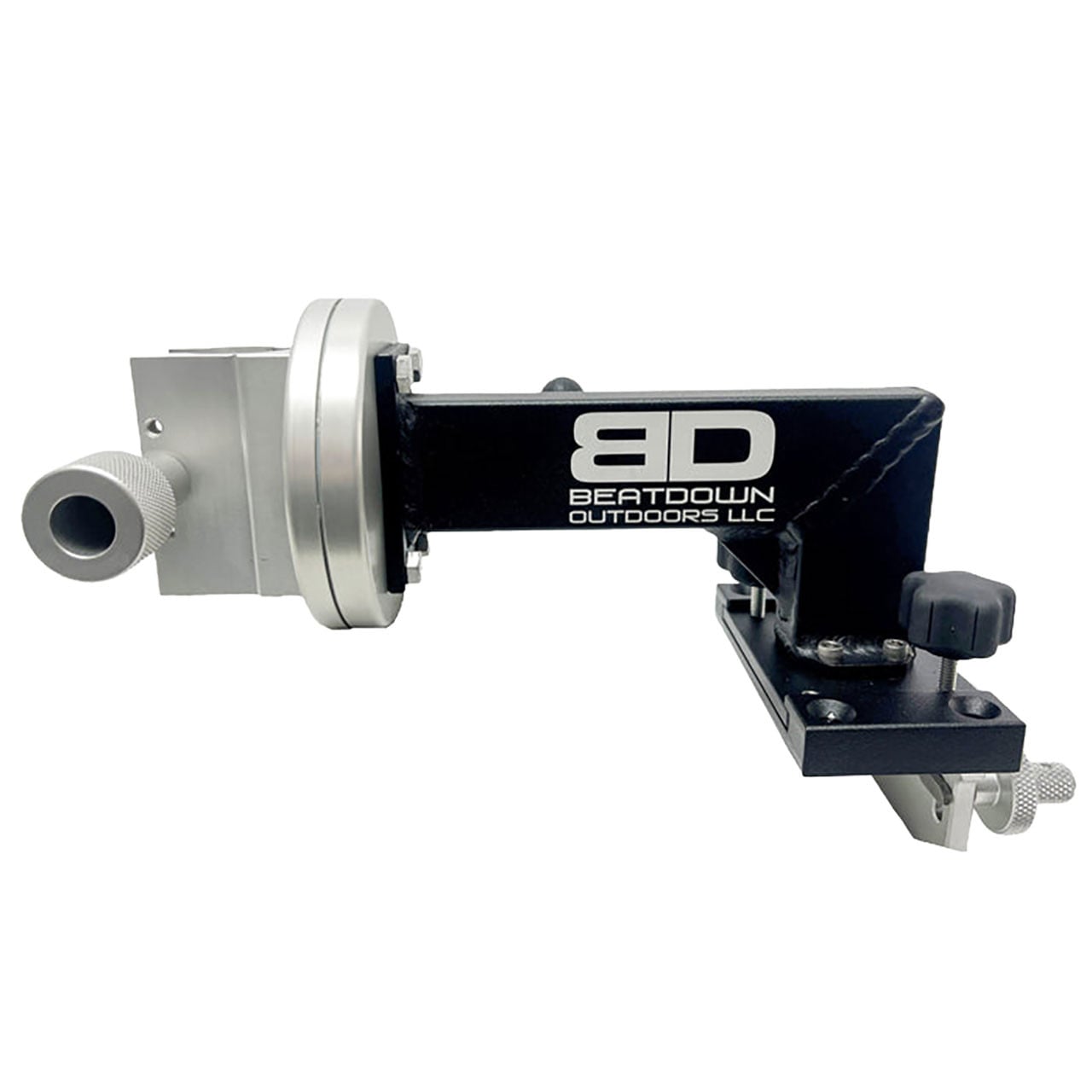 BeatDown Outdoors Sport Track Breakaway Transducer Pole 4x8 arm side view