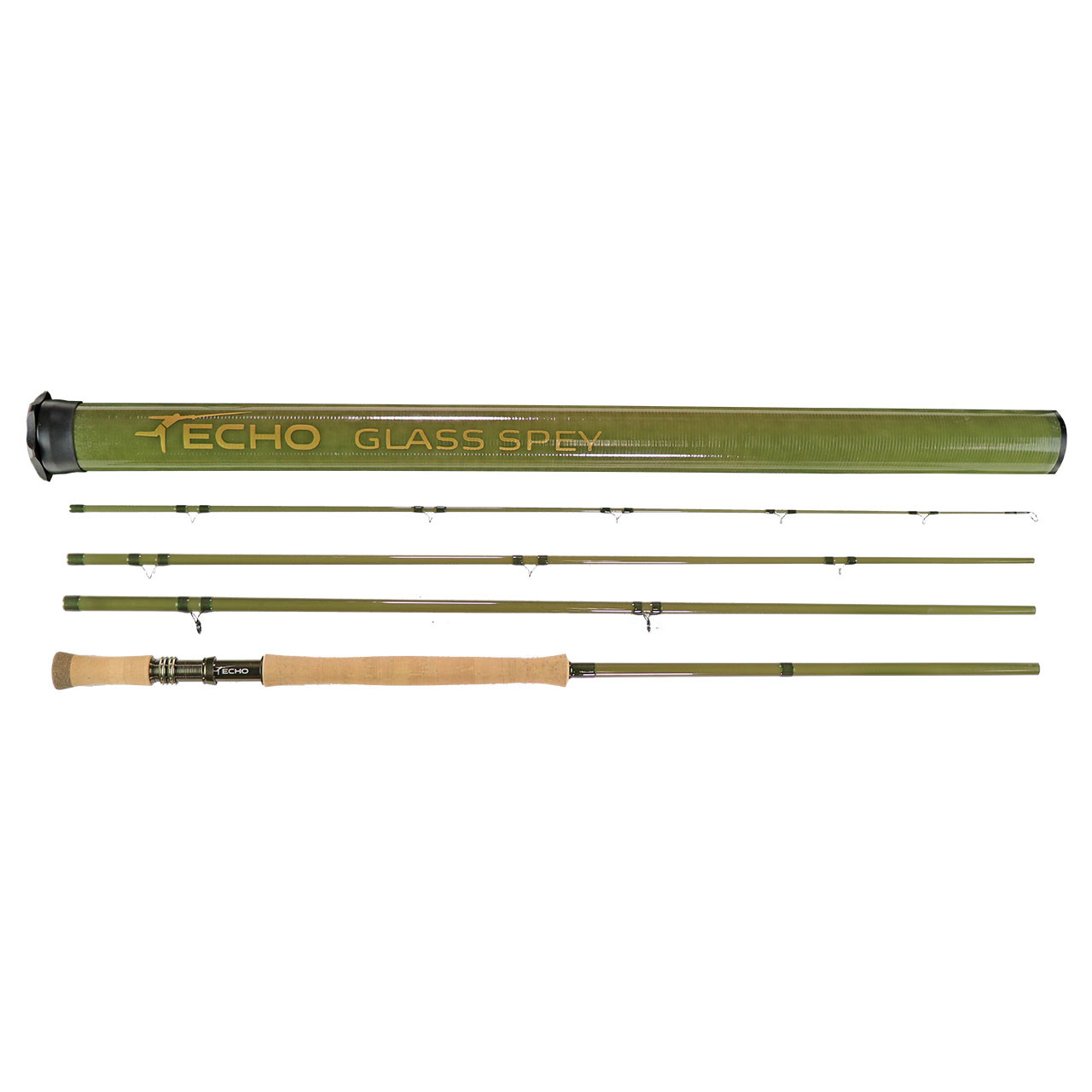 Echo Fiberglass Spey Rod and tube