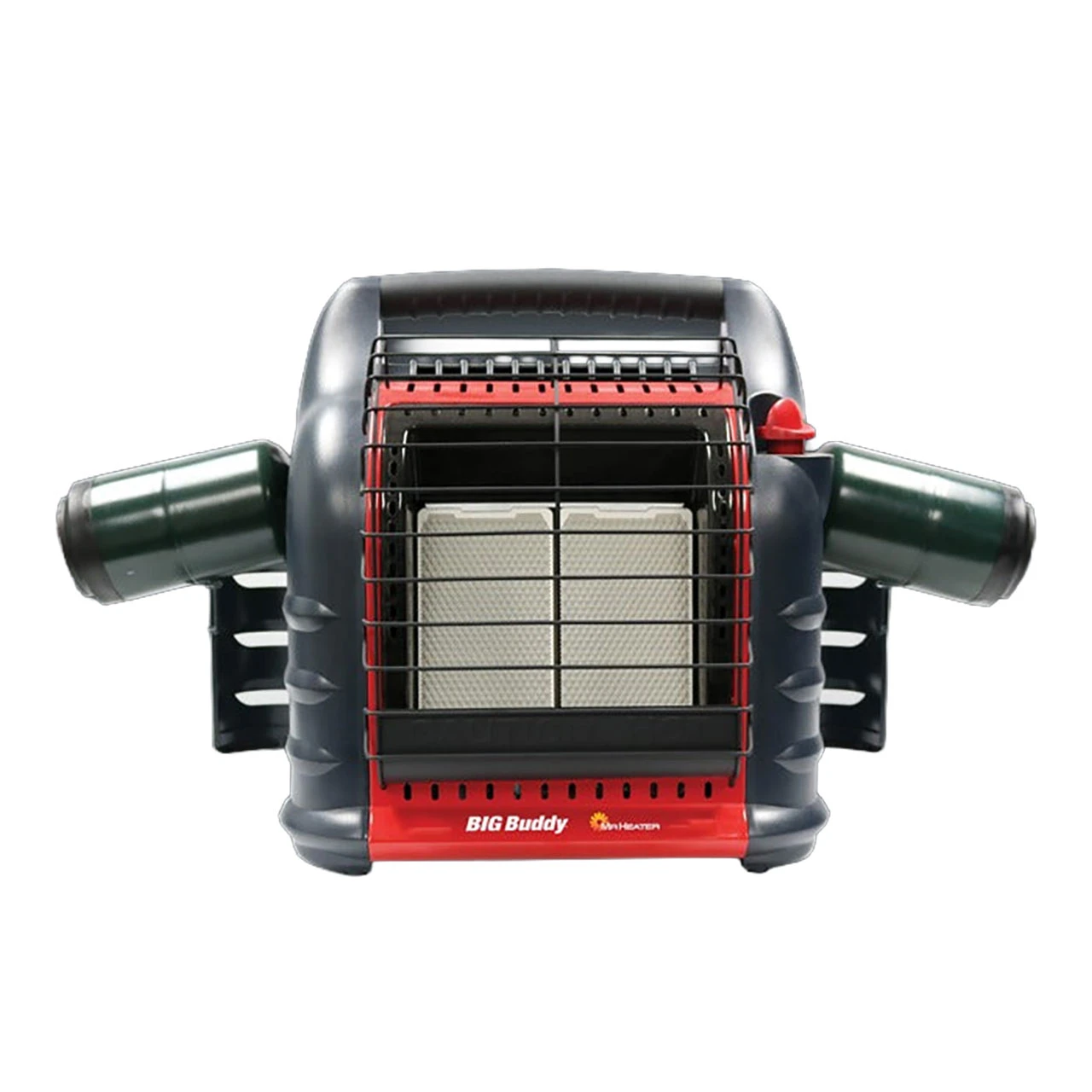 Mr. Heater 18,000 BTU Portable Big Buddy Heater front view with propane (propane not included)