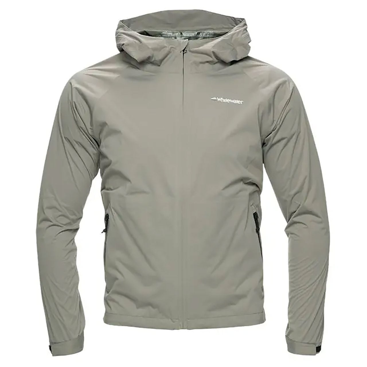 Whitewater Minimalist Packable Rain Jacket color Steel Grey front view