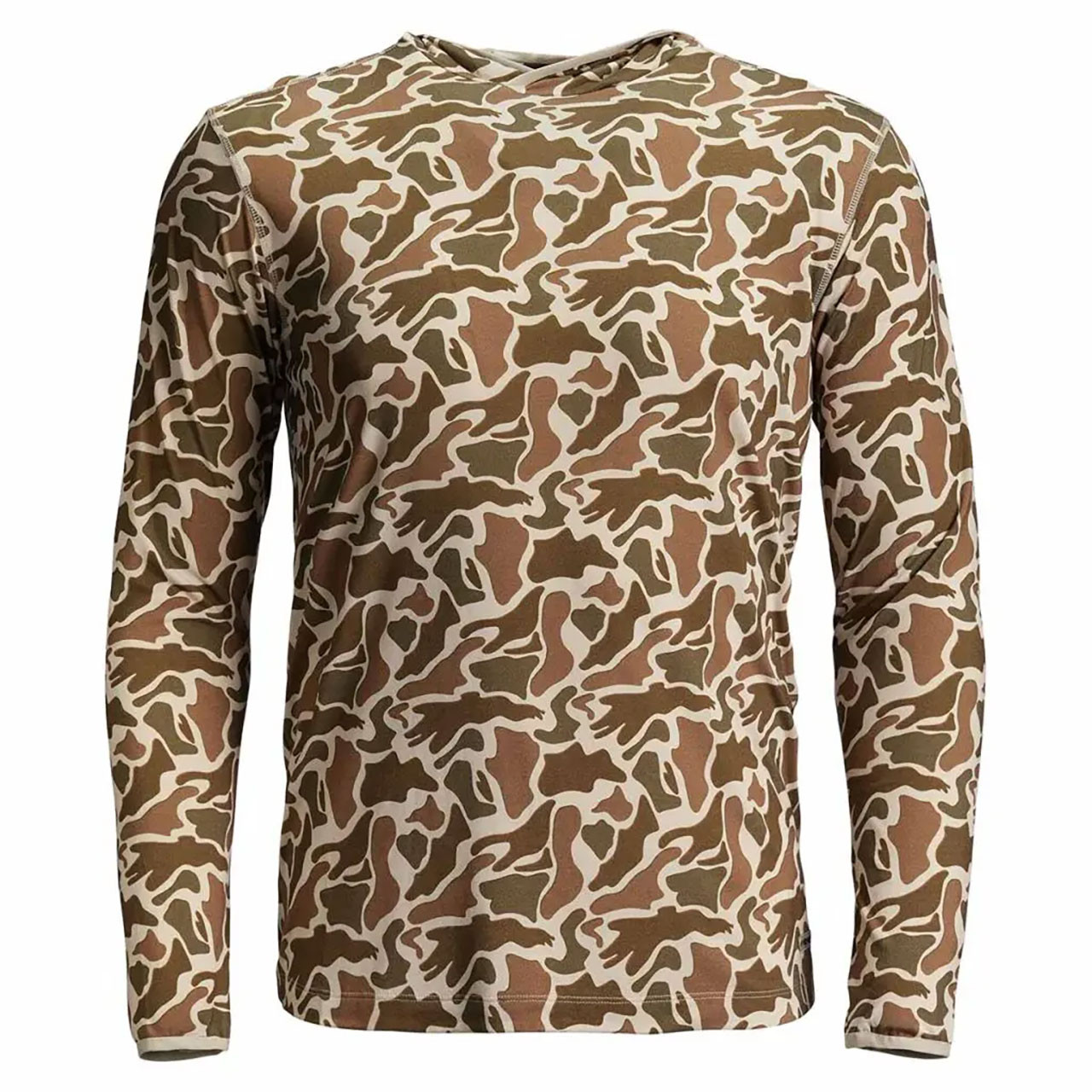 Whitewater Slipstream Bamboo Sun Hoodie color Duck Camo Vintage front view