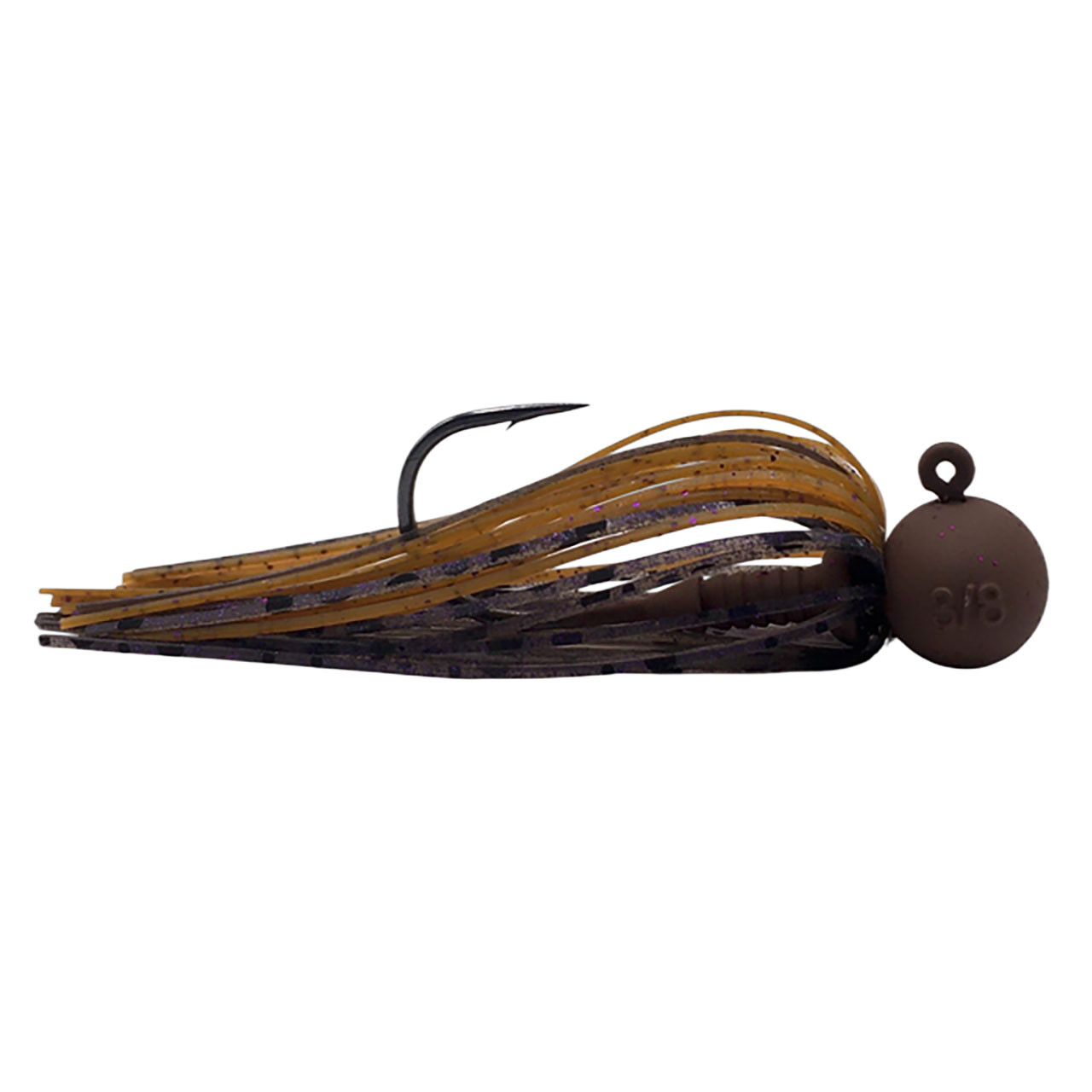 Beast Coast Hand-Tied Tungsten Open Water Sniper Jig color MB Smoke Purple Pumpkin