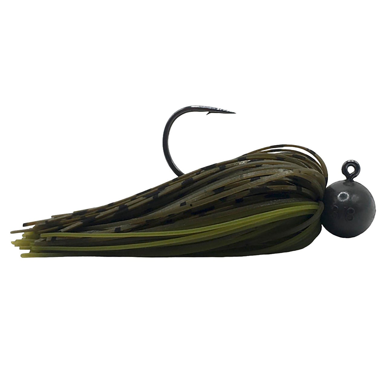 Beast Coast Hand-Tied Tungsten Open Water Sniper Jig color Stealth Pumpkin
