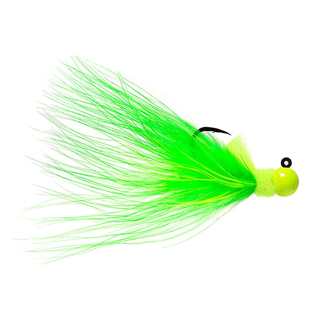 Hawken Marabou Series AeroJig in Chartreuse Green