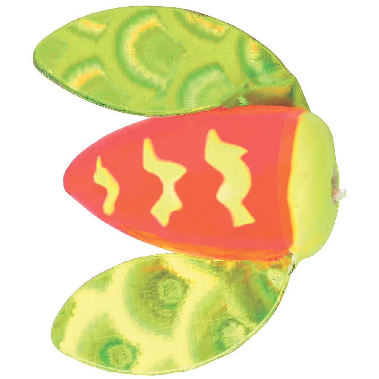 Worden's Spin-N-Glo Chartreuse Wings Red Chartreuse Tiger color