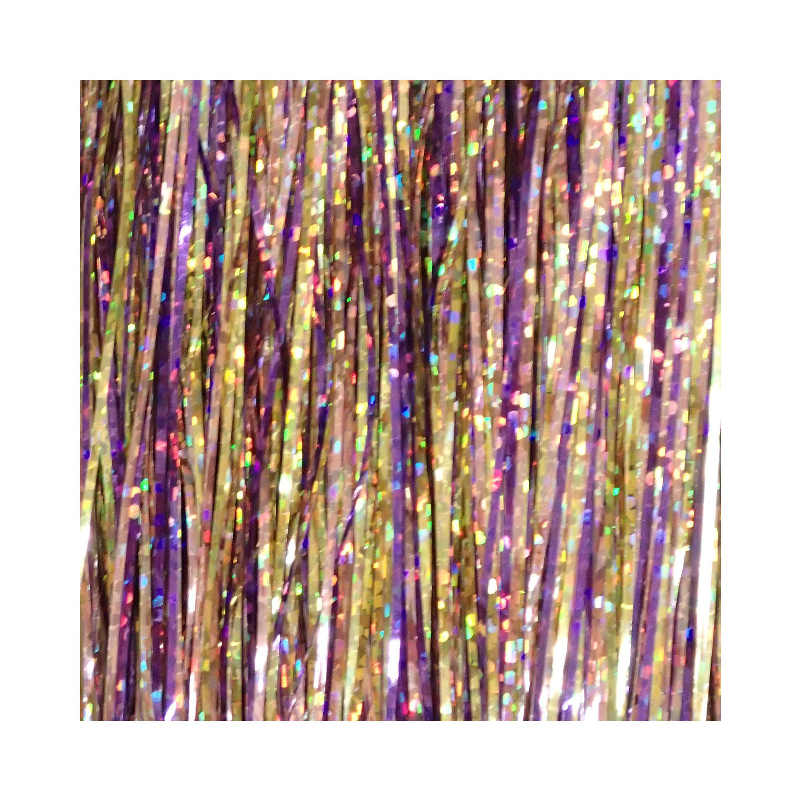 Hareline Dubbin Holographic Magnum Flashabou color Holographic Sunset