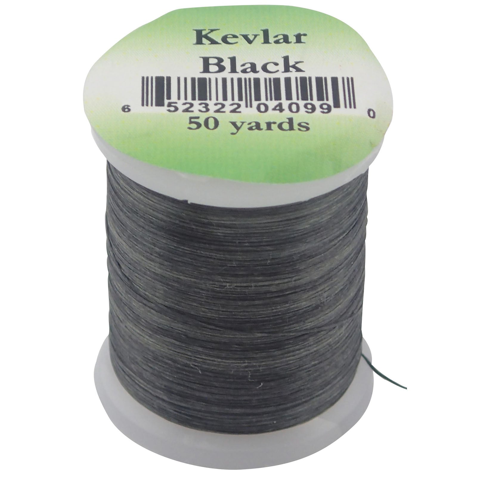 Hareline Dubbin Kevlar Thread in Black