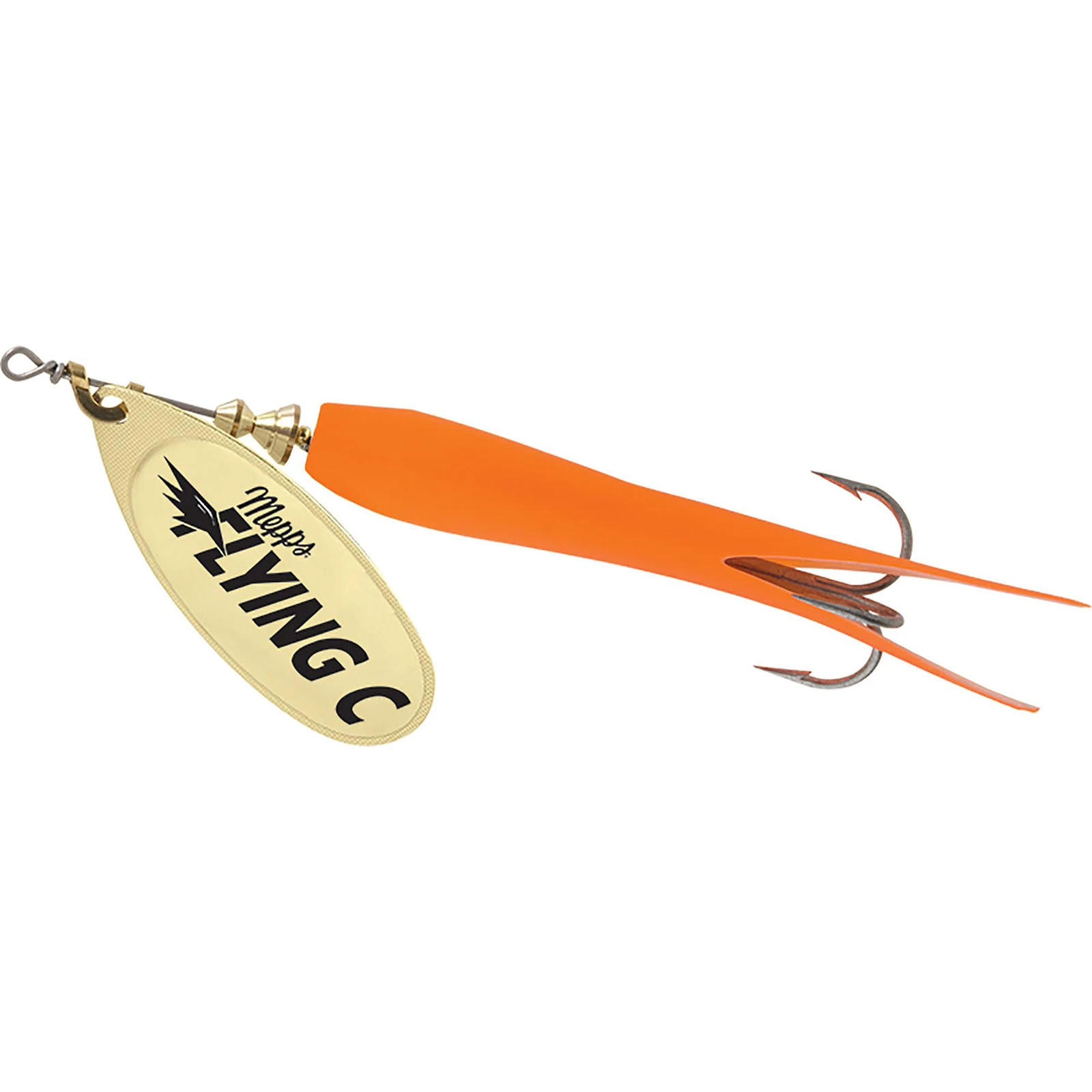Mepps Flying C Spinner color Hot Orange Gold