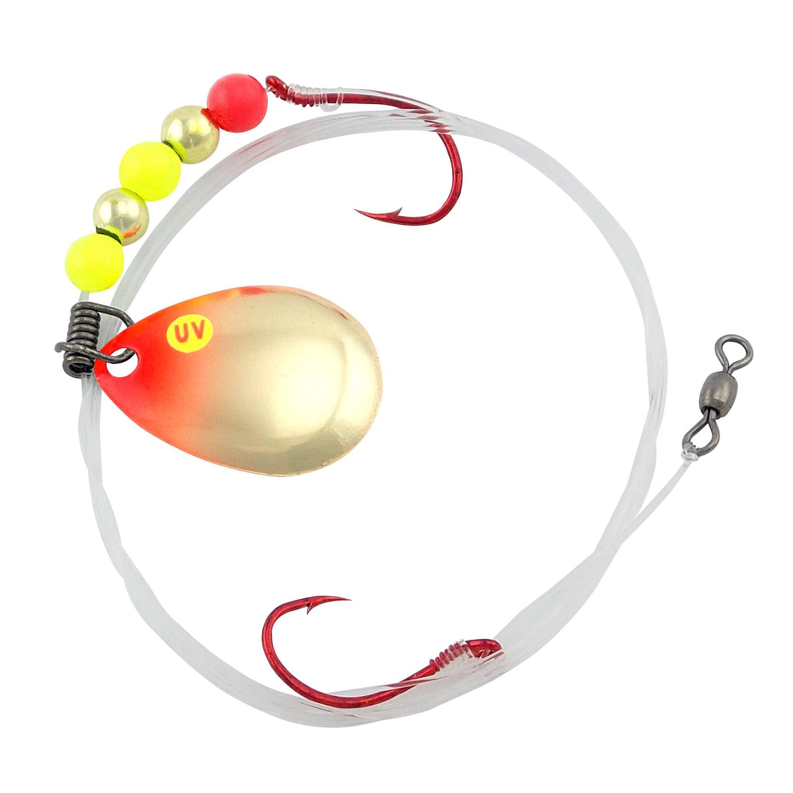 Northland Pro Walleye Crawler Harness color Gold Christmas