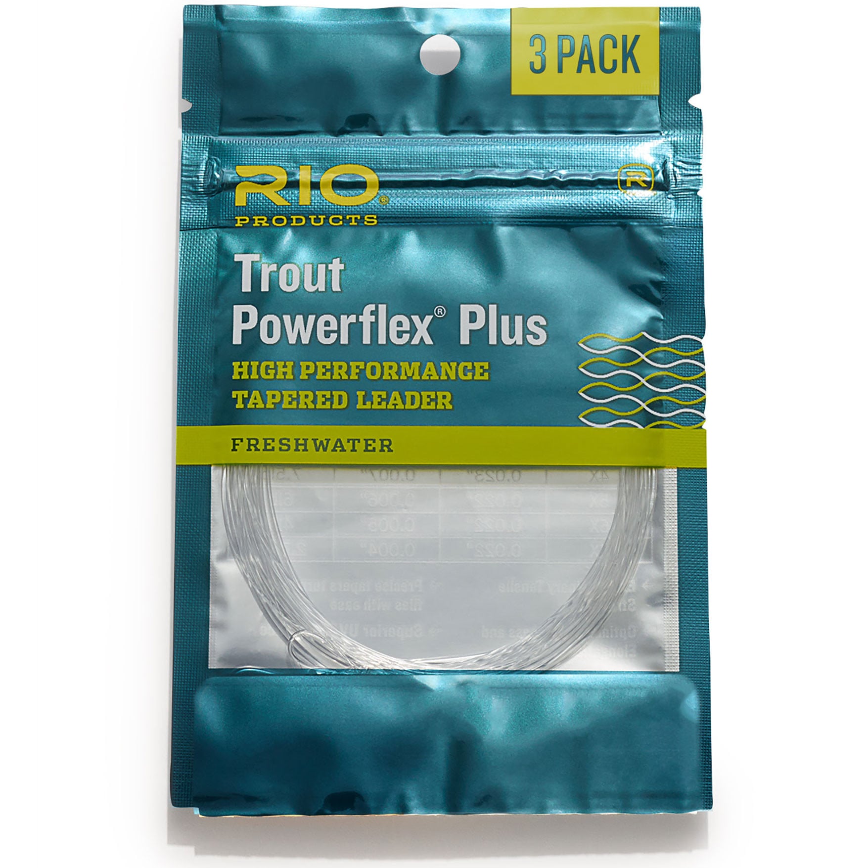 RIO Powerflex Plus Tapered Leader - 3-Pack