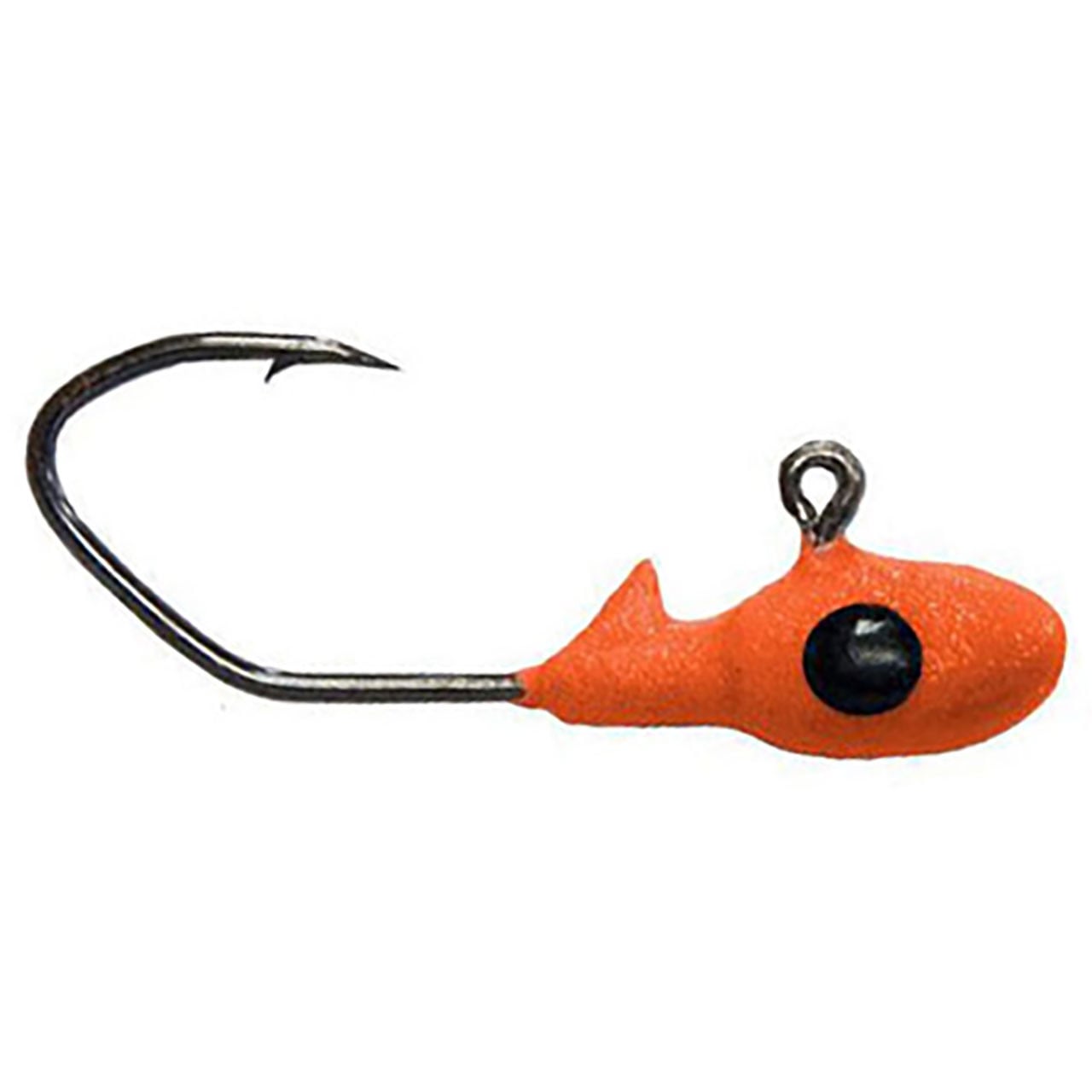 Bobby Garland Mo'Glo Overbite Sickle Jig Heads color Mo'Glo Orange