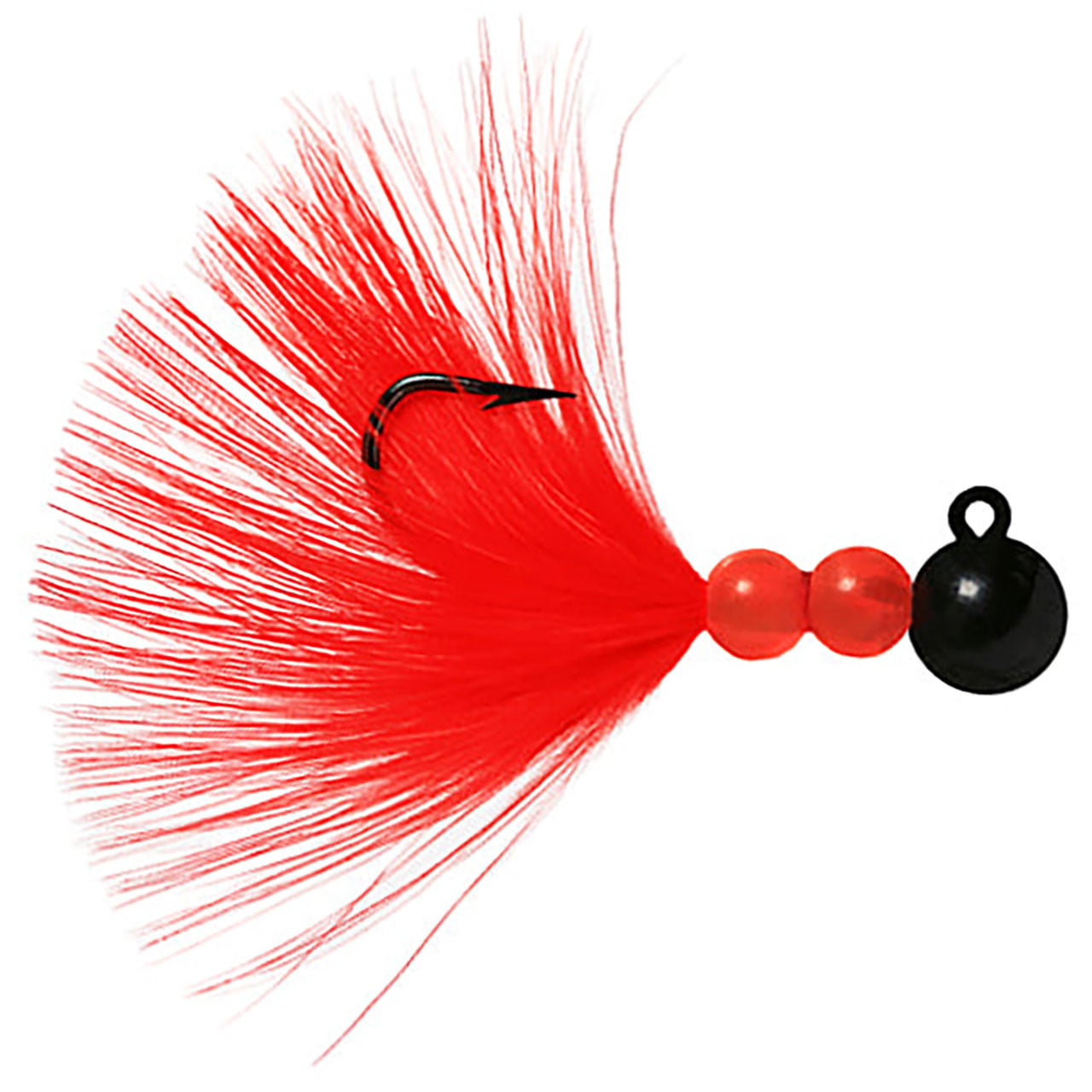 Hawken Beau-Mac Marabou Steelhead Jig color Black Red
