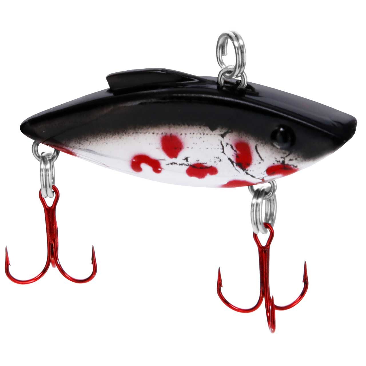 Bill Lewis Tiny Trap Rat-L-Trap color Chrome Black Back Bleeding Shad