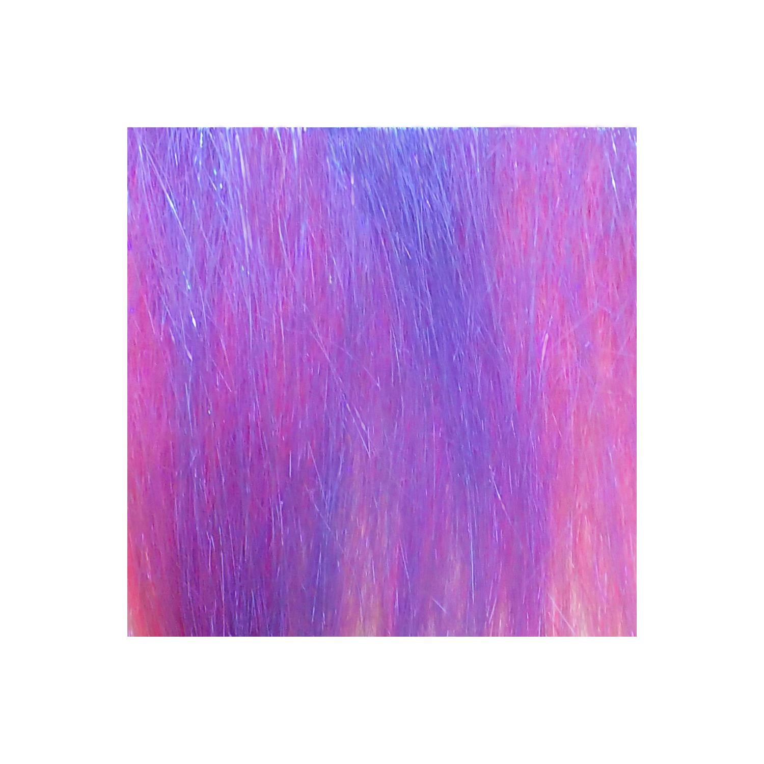 Hareline Dubbin Ice Dub Minnow Back Shimmer Fringe color Hot Pink Purple