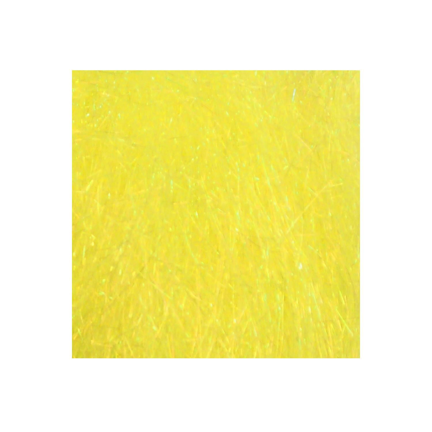 Hareline Dubbin Ice Dub Shimmer Fringe color Yellow