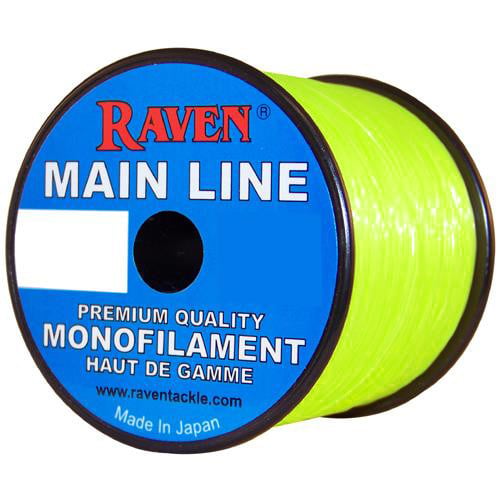 Raven Main Line Monofilament Line color Fluorescent Yellow
