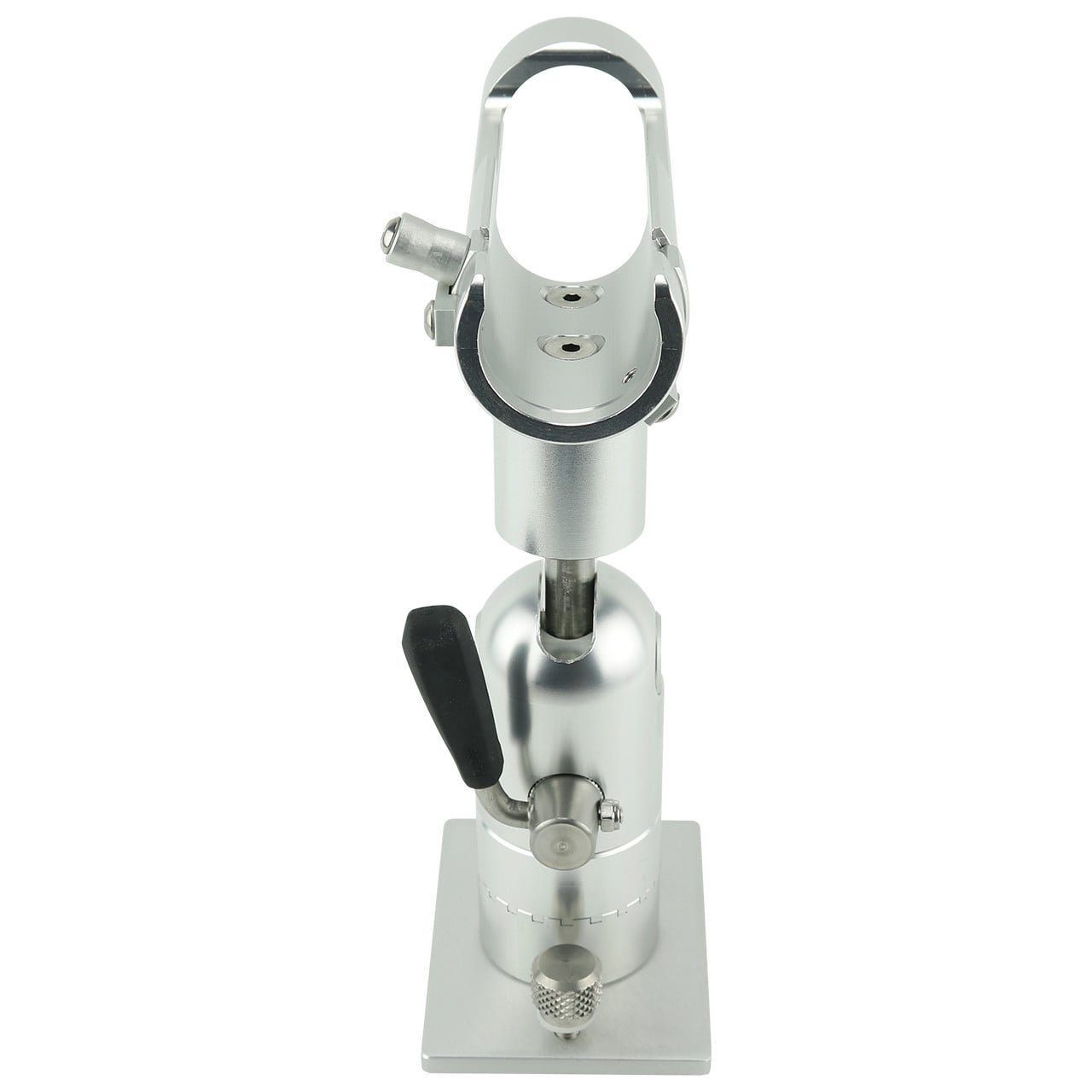 Cisco Single Short Cradle Rod Holder on Track Mount With Locking Ring front view of rod holder