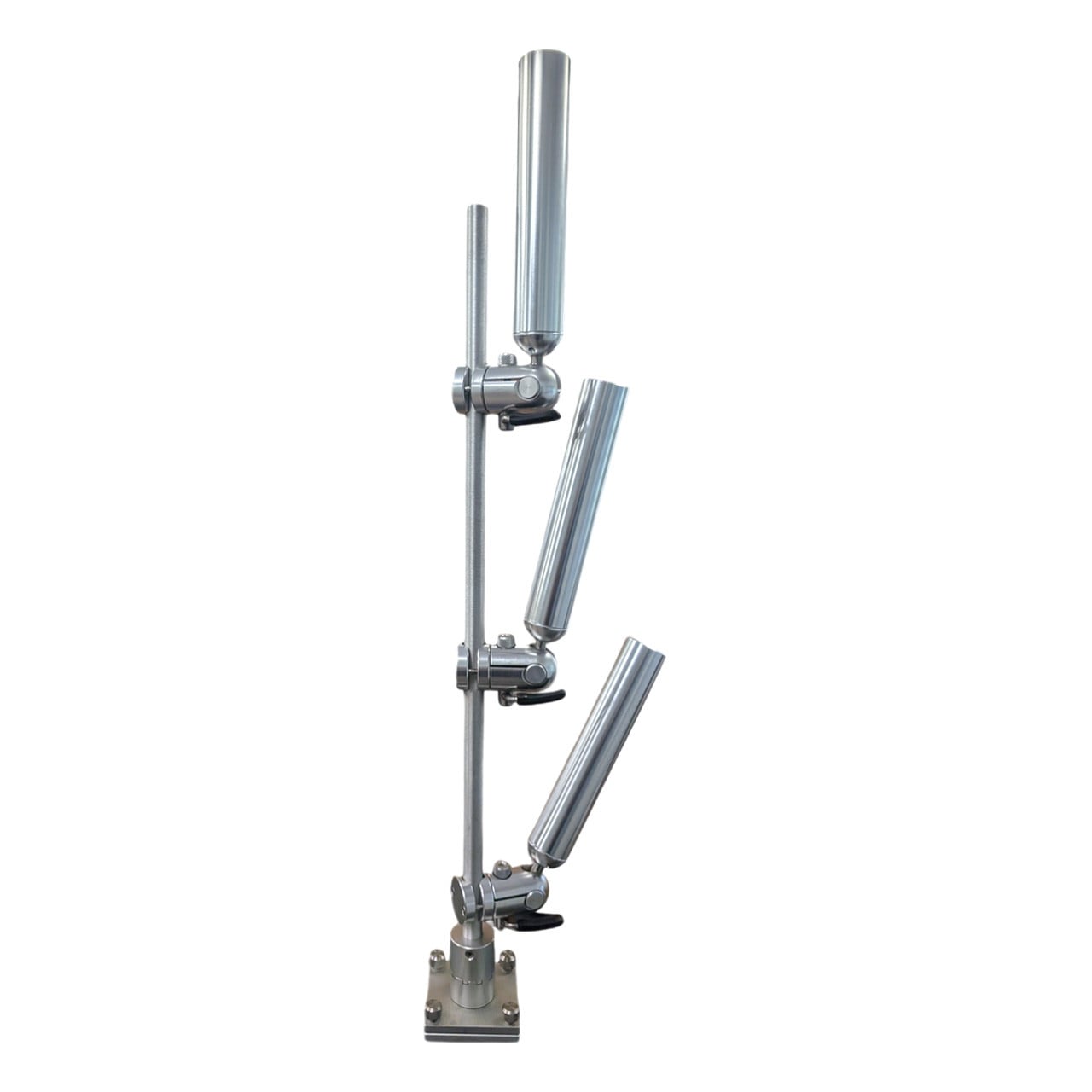 Cisco Vertical Tree Mast Triple Adjustable Rod Holder Package model On Thumbscrew Mount