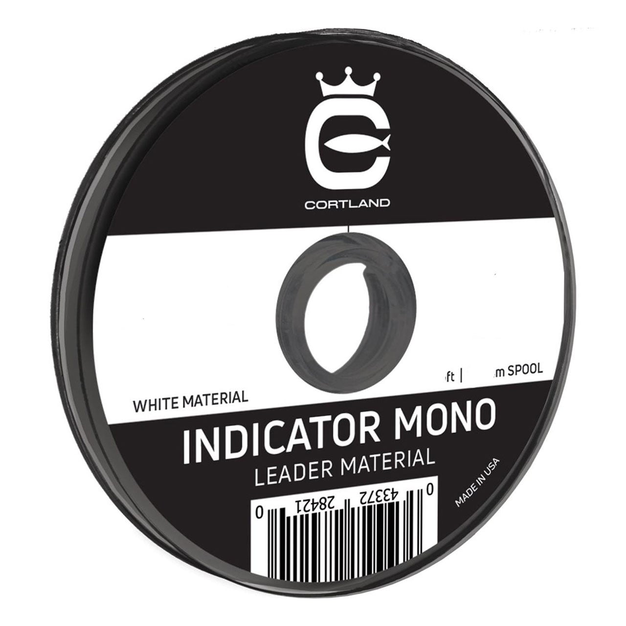 Cortland Indicator Mono Leader Material White