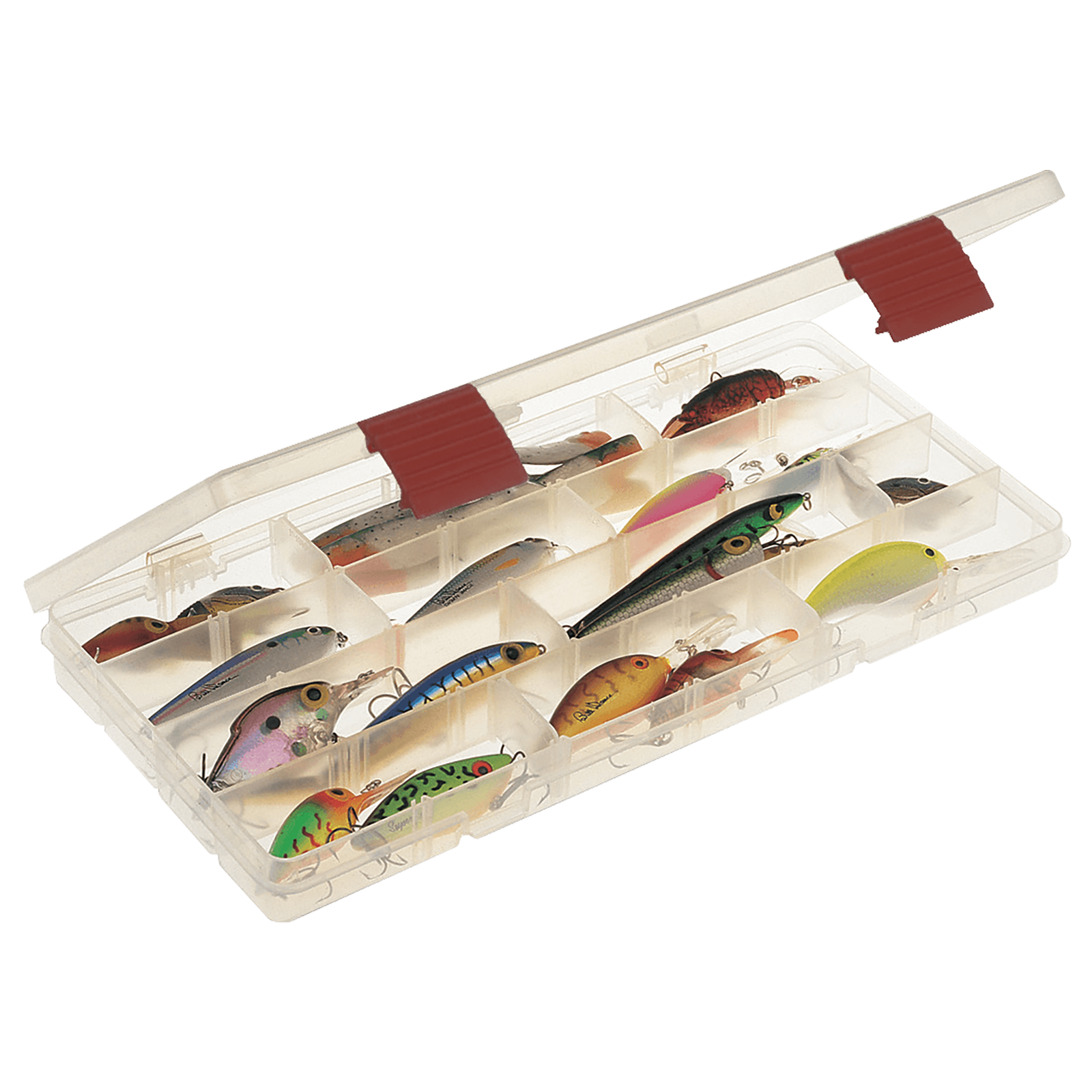 Plano ProLatch StowAway Thin Tackle Box image lures in image for display only