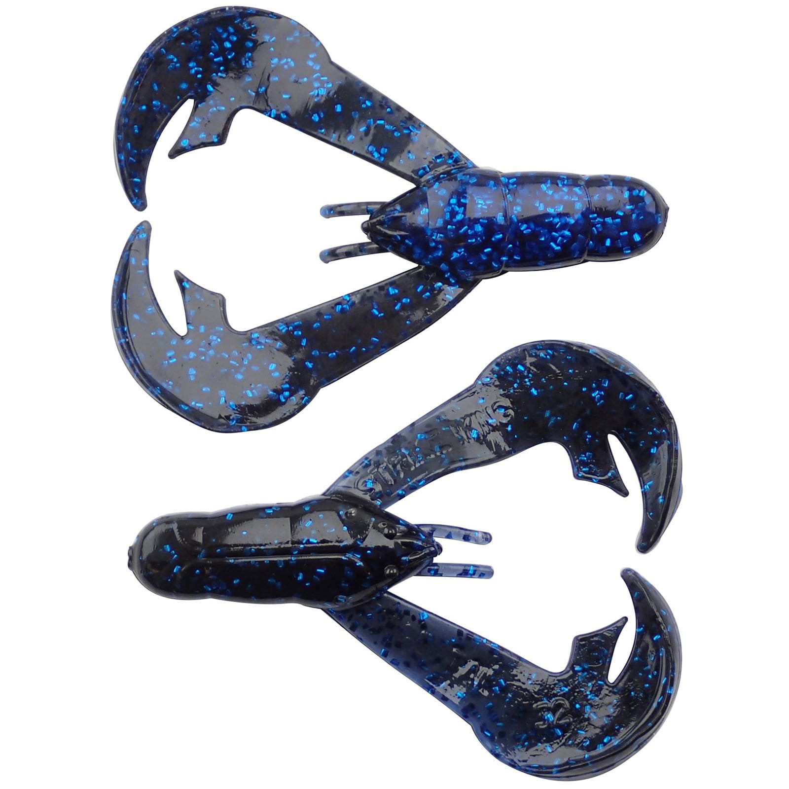 Strike King Rage Tail Chunk Black Blue Flake
