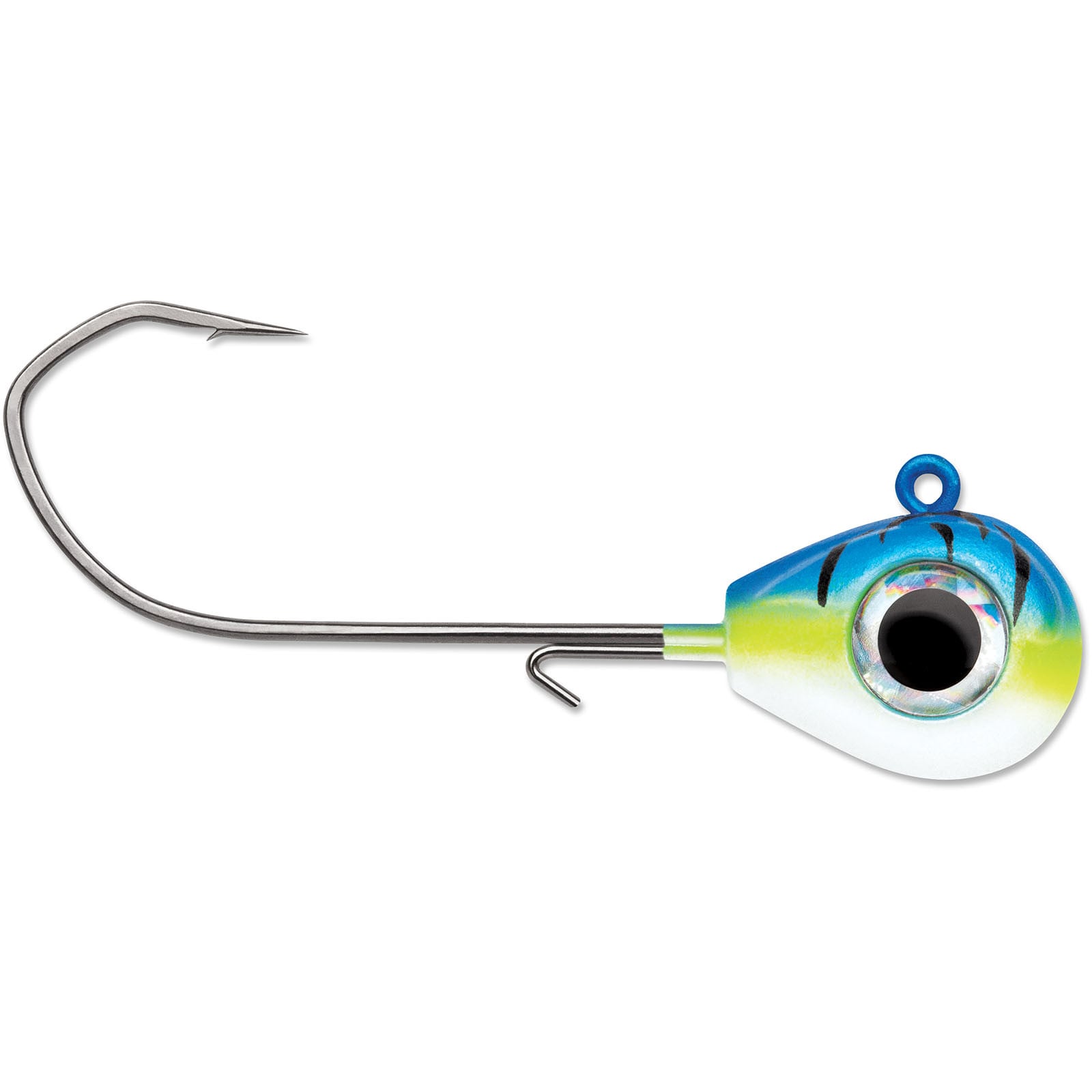 VMC Sleek Jig Heads in Blue Fire UV