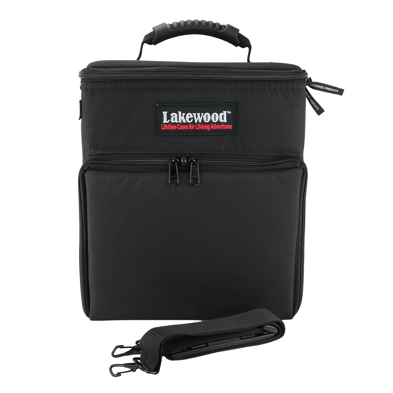 Lakewood Mini Magnum Tackle Storage Box front facing with included strap