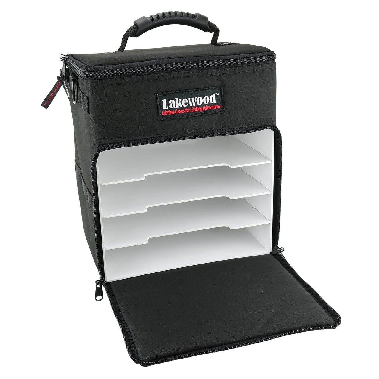 Lakewood Mini Magnum Tackle Storage Box front compartment open