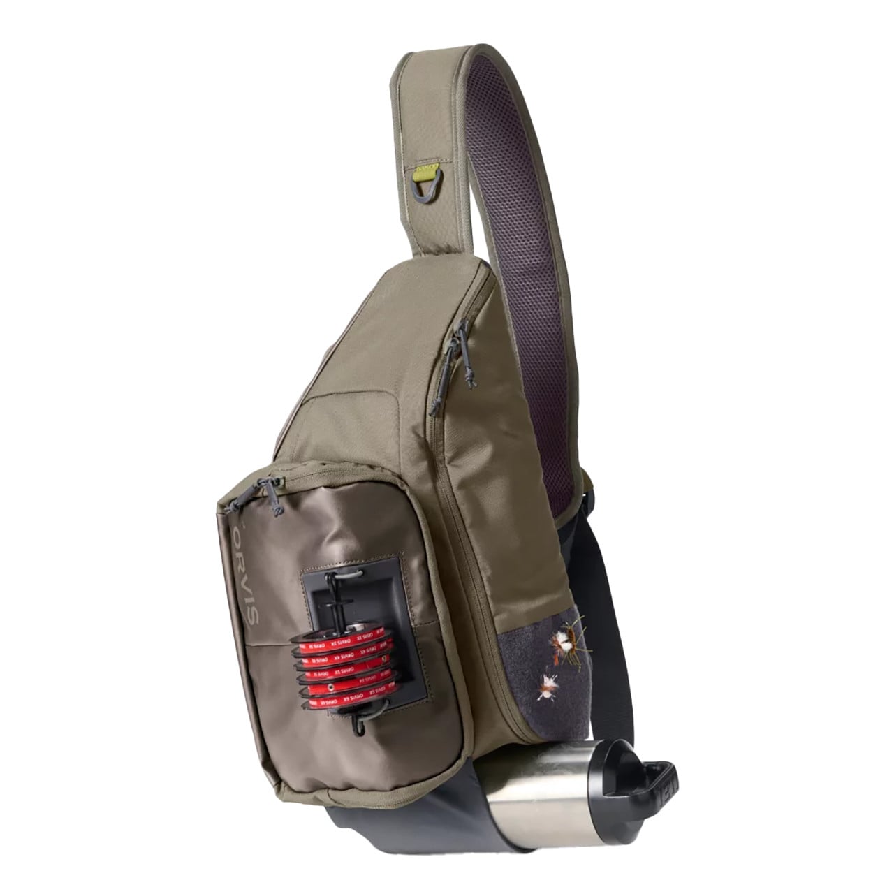 Orvis Sling Pack color Dusty Olive, accessories not included