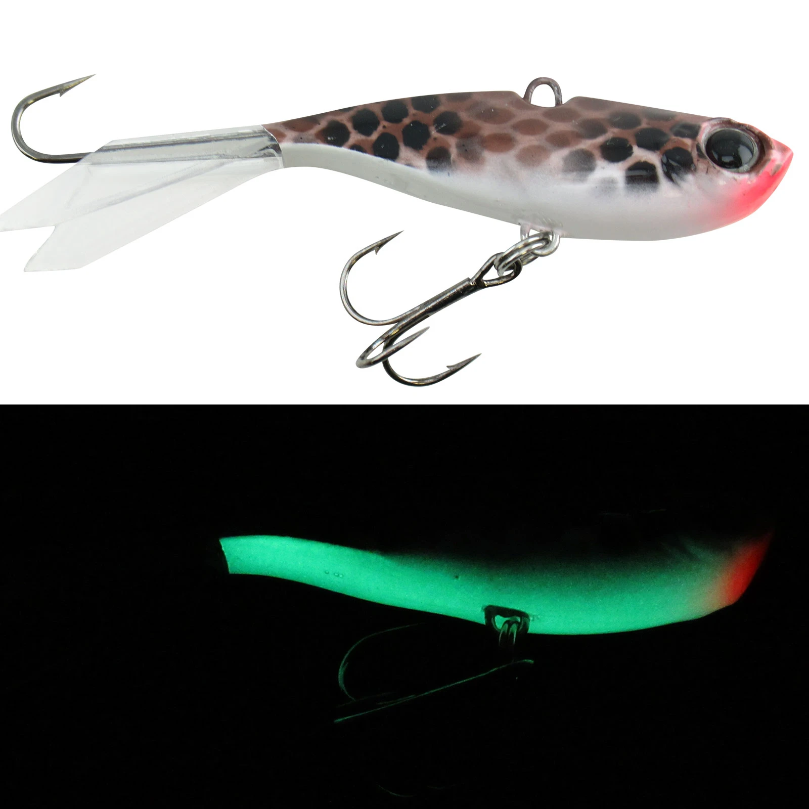 Walleye Nation Creations Rip-N-Glide Jigging Lure color Glow Goby