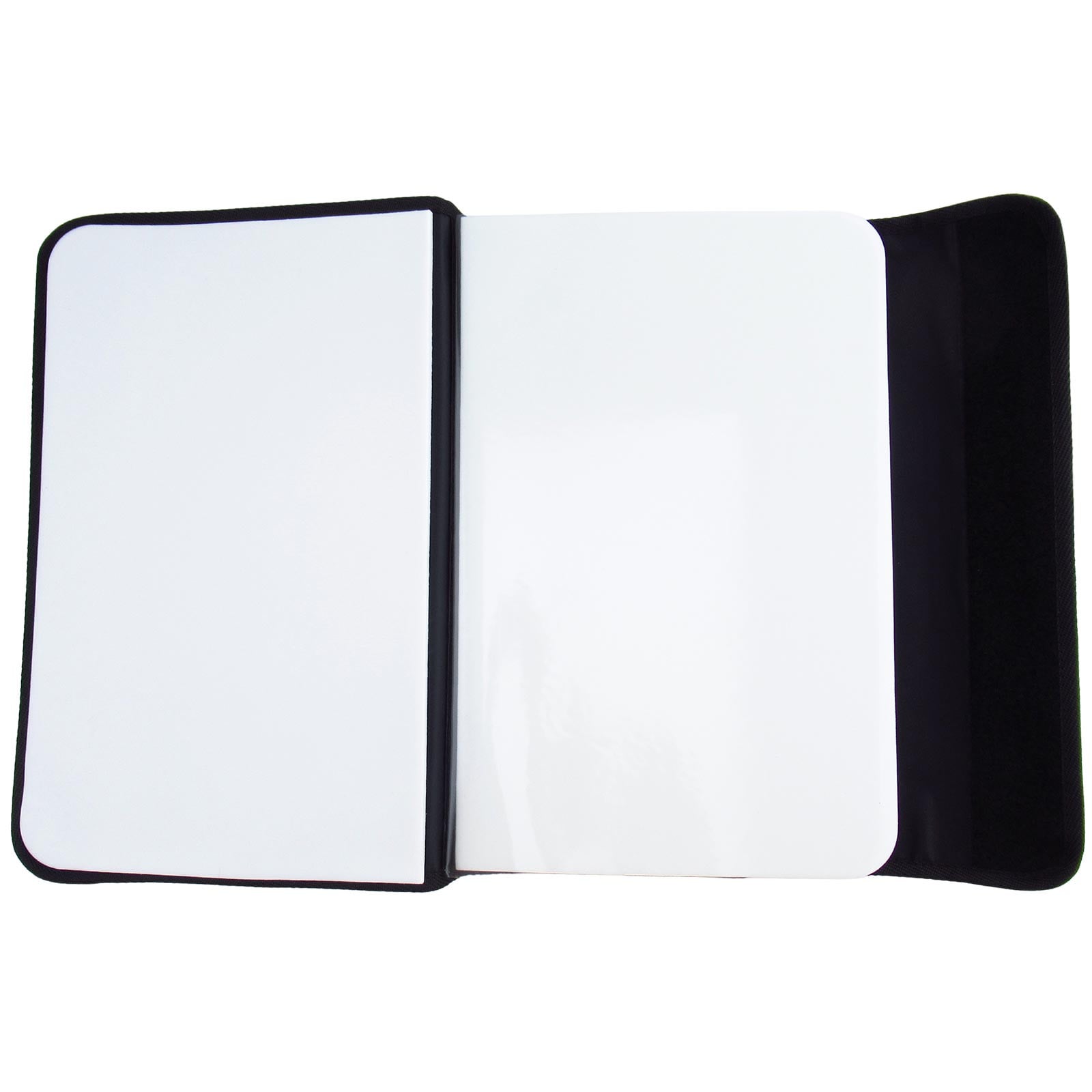Lakewood Lure Wallet opened flat page spread showing heavy foam insert