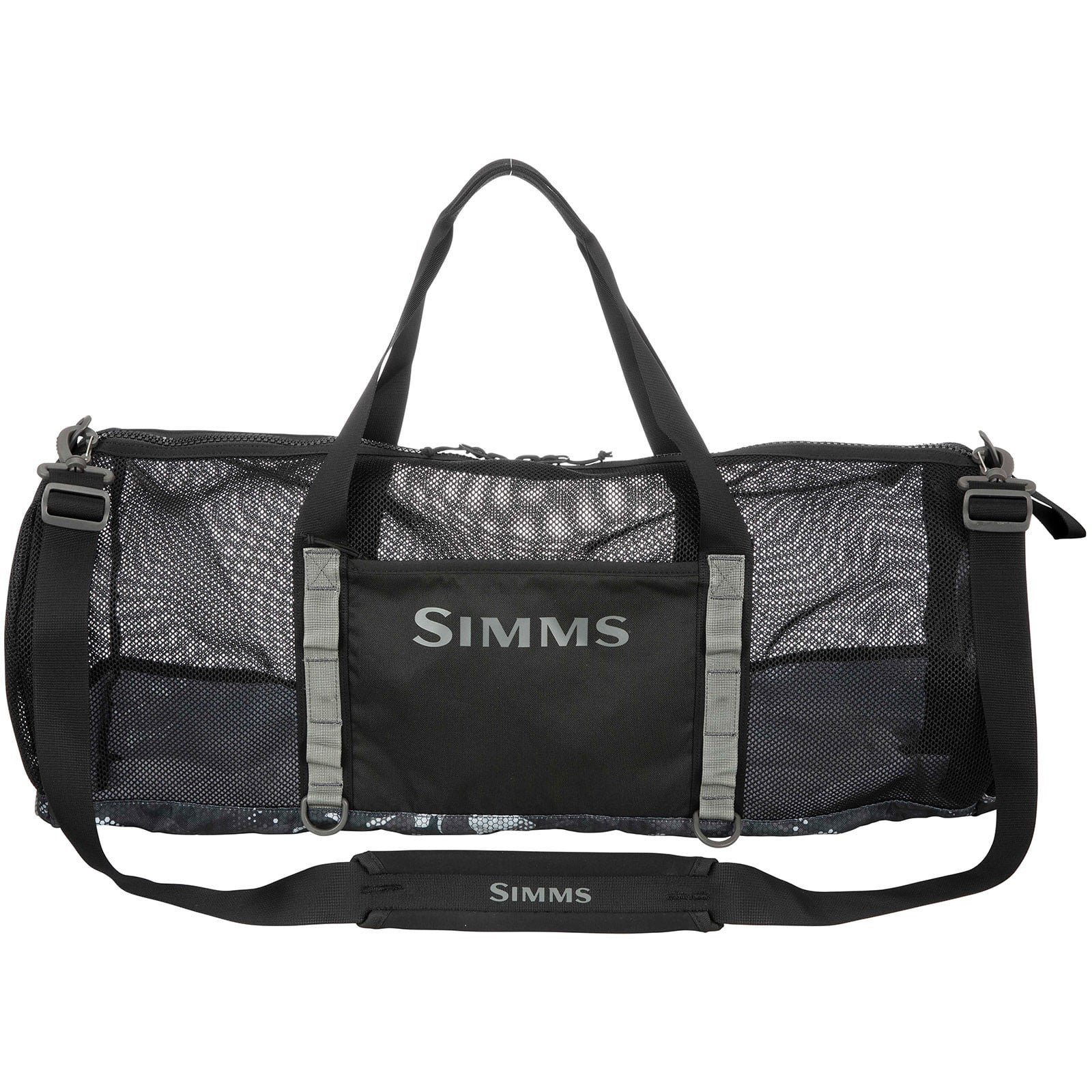 Simms Challenger Mesh Duffel Bag color Hex Flo Camo Carbon