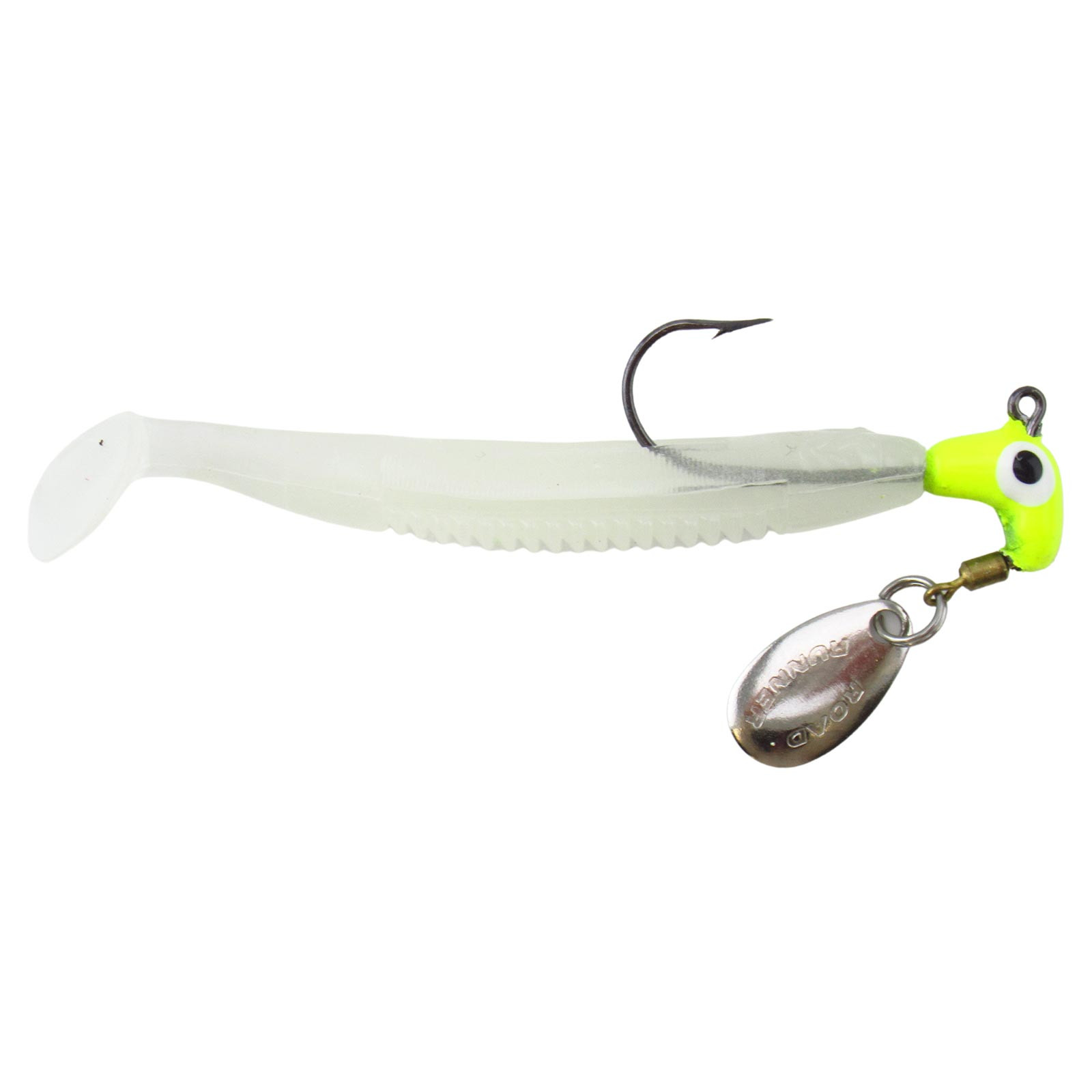 Team Crappie Slab Dragger Road Runner Jigs color Chartreuse Shine Glow