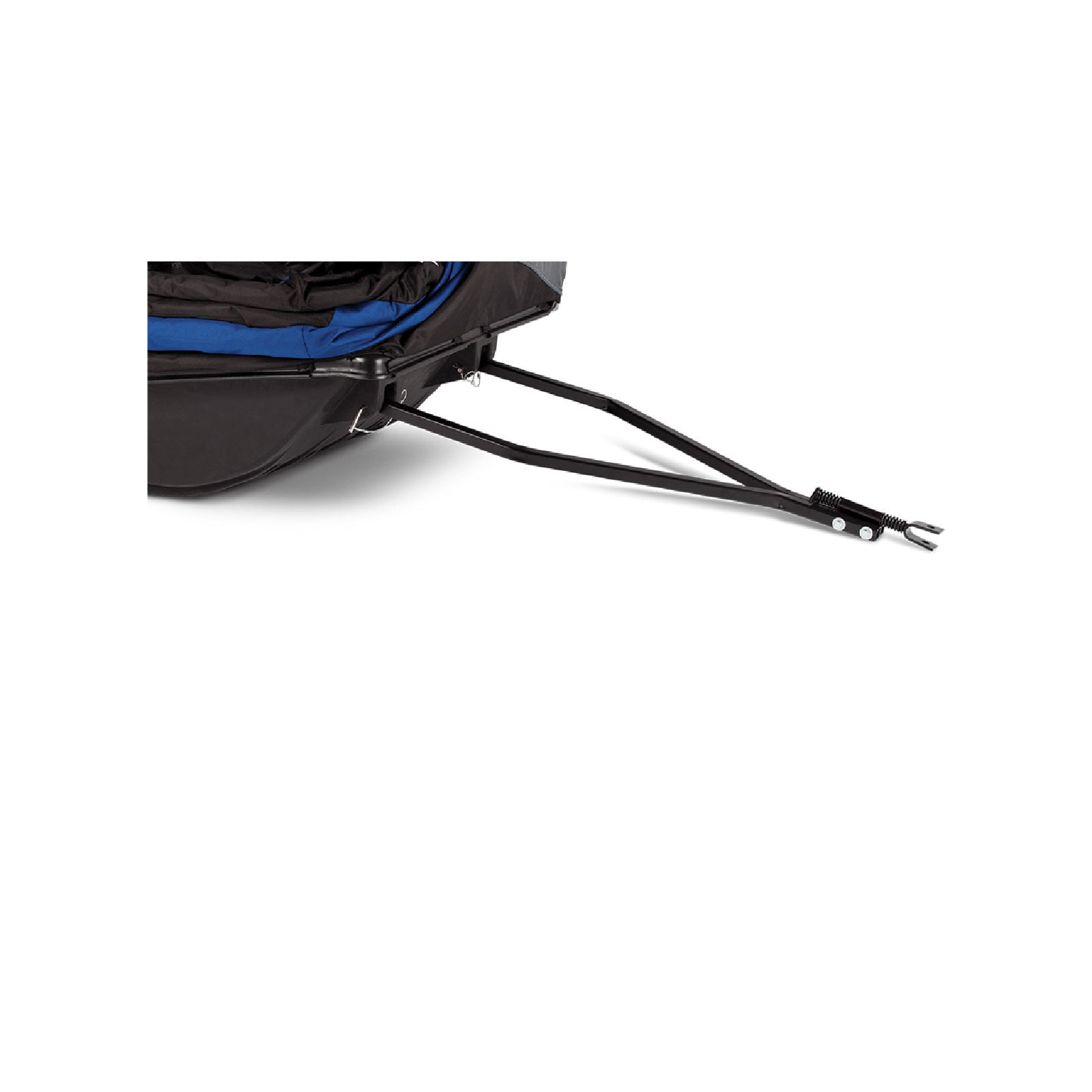 Otter Outdoors Sled Tow Hitch in use