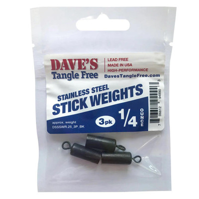 BnR Steel Stick Fishing Weights | Grab-N-Go 3 Packs