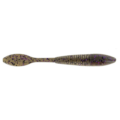 Big Bite Baits Scentsation Smasher Soft Bait Smoke Black Purple Flake