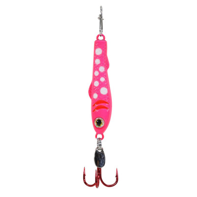 Pk Lures Predator Flash Spoon - 1/16 oz. - Crackle Pink Glow