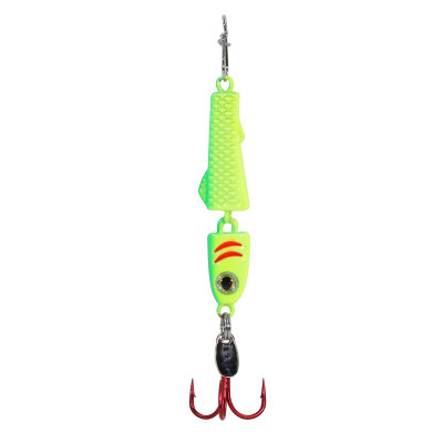 Clam Jointed Pinhead Pro Spoon Chart-Lime Glow