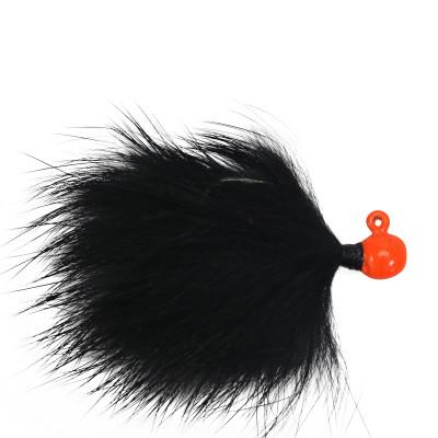 VooDoo Custom Tackle Rabbit Hair Jigs Orange-Black